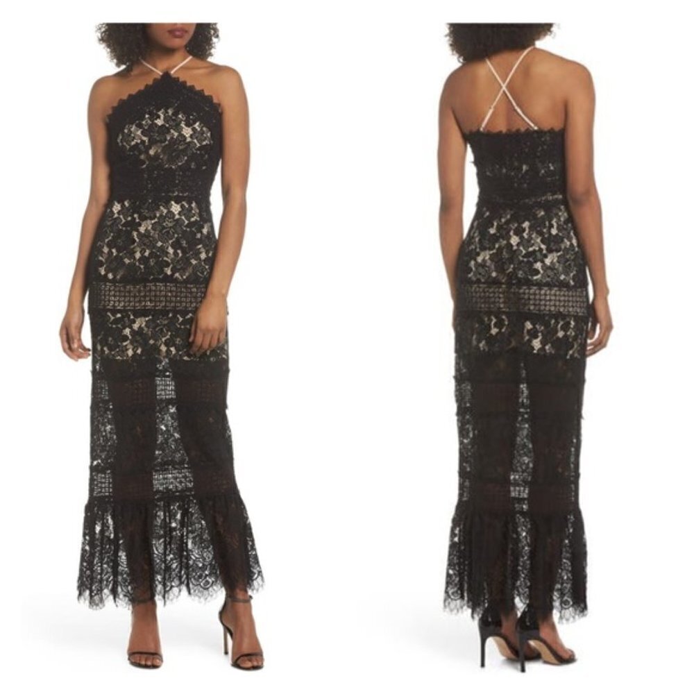 Foxiedox TABITHA Lace Maxi Dress S